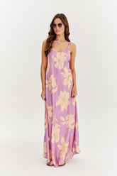 Lila del Sol strapless maxi dress